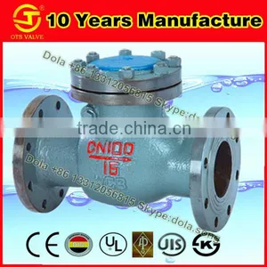 CV-DS012 EN/DIN Pn10/16 Casting/WCB Swing One Way Water Valve thumbnail-1