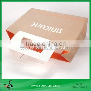 Sinicline Special Handle Design Printed Kraft Bags Factory thumbnail-3