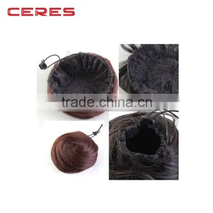 Cheap Fashion Synthetic Hair Bun Accessories Chignon Hair Pieces Bun, Clip Hair Bun Pieces for Black Women thumbnail-4