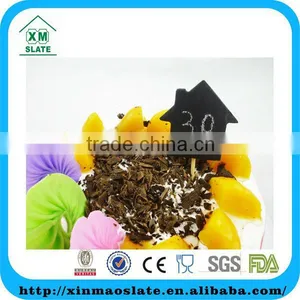 New Design 30 Number Natural Slate Stone Cake Topper* thumbnail-1