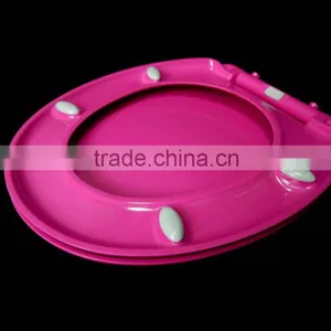 Custom Glitter Family Colored Round Soft Urea Toilet Seat thumbnail-5