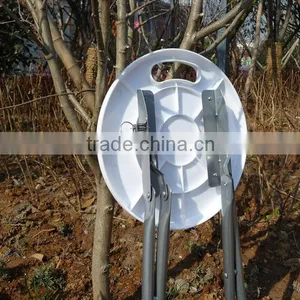 Round Shape Metal Folding Stool With Handle thumbnail-1