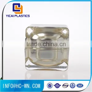 Colorful Biodegradable Silk Screen Printing Luxury Acrylic Cosmetic Jar, Arcylic Jar thumbnail-2