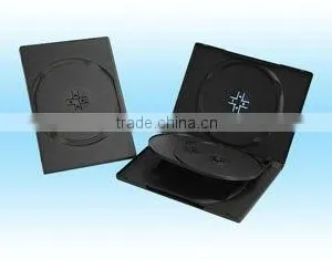 High Quality 14mm Black DVD Box for 3-4 Discs thumbnail-1