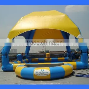 Inflatable Swimming Pool With Tent, Swimming Pool Cover thumbnail-1