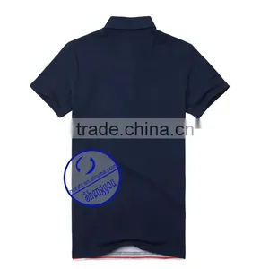 Custom Striped T-shirt Wholesale Polo Shirt thumbnail-2