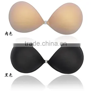Factory Sales Comfortable Wireless Black Sponge Bra Invisible Girls Sexy Nipple Bra thumbnail-5