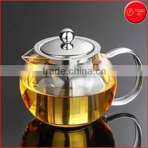 1200ml Hot Selling Borosilicate Glass Tea Pot With Stainless Steel Infuser Tea Pitcher Teapot thumbnail-1