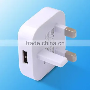 Hot Selling in 5v 1A UK Pllug Usb Wall Charger for Mobile Phone thumbnail-4