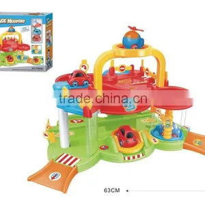 Newest Children Cartoon Garage With Plane and Car thumbnail-2