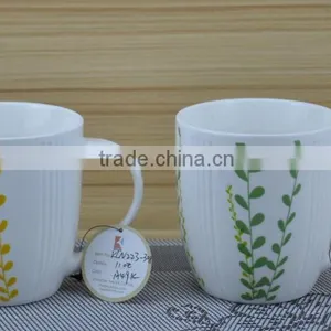 11OZ Golden Plating Design Full Decal Print Coffee Cups, Shiny Surface New Bone China Mug, KL8009-306 thumbnail-2