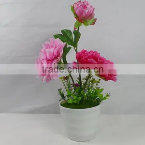 Factory Direct Sale Artificial Wedding Decoration Chinese Rose Flower for Table Certerpieces thumbnail-4