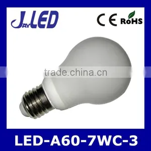 Ceramic Body High Quality Led A60 Bulb 7w E27 thumbnail-1