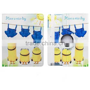 For IPad Air 3D Despicable Me 2 Rotation Leather Cover thumbnail-5