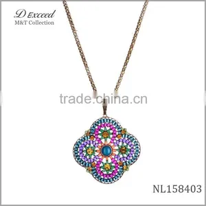 Fashion Square Pendant Necklace OEM&ODM Accept thumbnail-4