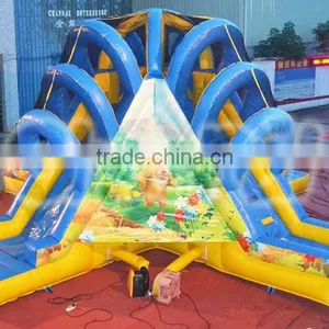 Amazing Four Directions Inflatable Dry Slide thumbnail-1