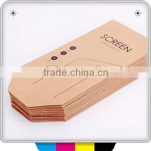 Custom Design Kraft Paper Packaging Envelope for Screen Protector With Hang Hole thumbnail-2