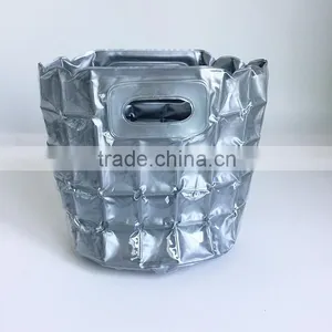 High Quality Sliver Waterproof Lady Inflatable Tote Bag Beach Bag thumbnail-1