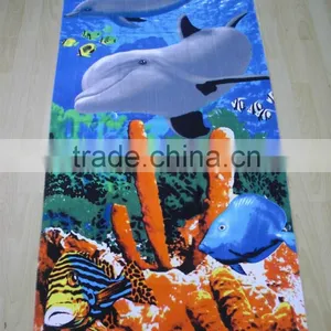 Lovely Seaworld Terry Velour Dolphin Beach Towel Reactive Printed Dolphin Beach Towel thumbnail-4