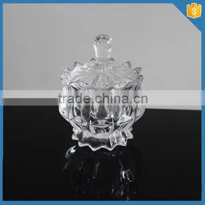 LXHY-J002 Luxury Crystal Glass Jar With Lid thumbnail-1