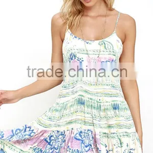 2016 New Dress Designs Fashion Sexy Floral Print Dress for Women thumbnail-2