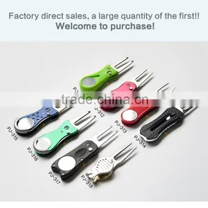 2016 New Style Metal Golf Ball Marker Hat Clip Divot Tool With Logo thumbnail-1