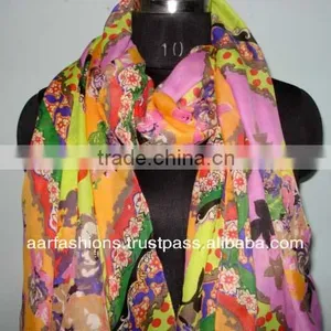 VISCOSE PRINTED SCARF 2014 thumbnail-1