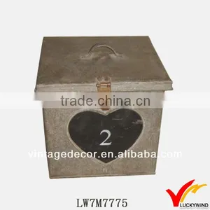Set of 2 Customized Antique Metal Box Storage Container Newly Design thumbnail-1