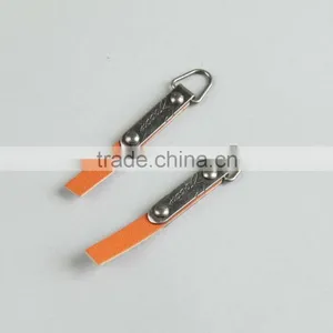 Metal Logo Engraved Custom Leather Zipper Pull/Zipper Slider/Puller Head thumbnail-2