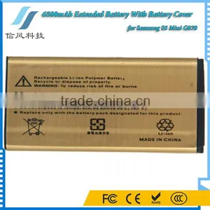 6500mAh 3.85V G870 Extended Battery for Samsung S5 Mini With Back Cover Black thumbnail-3