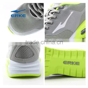 ERKE Wholesale Drop Shipping 2016 Summer Grey Breathable Mesh Air Cushion Mens Running Shoes thumbnail-5