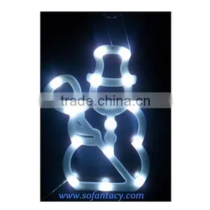Christmas Led Snowman Decoration Light on the Window Star Shape Decoration Light thumbnail-1