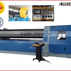 W12-12*4000 CNC Touch Screen Hydraulic Plate Sheet Rolling Bendr Machine With PLC thumbnail-1