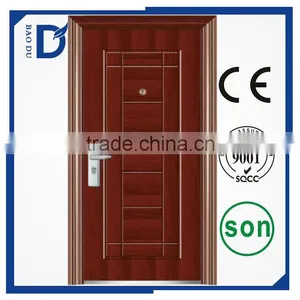 China New Residential Single Leaf Steel Security Door thumbnail-6