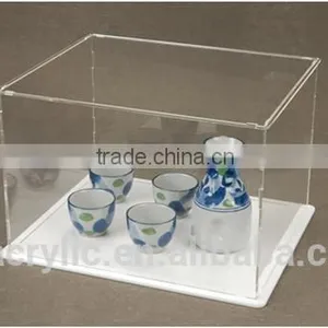 Counter Clear Acrylic Ceramic Tea Set Display Box thumbnail-2