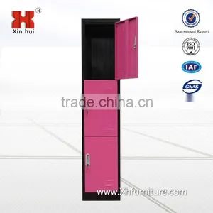 New Style Black And White 3 Door Vertical Steel Locker thumbnail-5