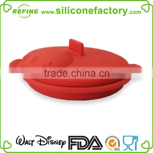Disney Audited Factory for Portable Silicone Collapsible Bowl With Cover Lid thumbnail-5