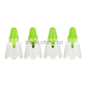 SINOGLASS 6 Jars 95ml Snow Mountain Shape Top Glass Spice Jar Rack Set thumbnail-4