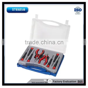 9Pcs Hand Tool Set 4.5'' Long Nose Plier 6pcs Precision Screwdrivers thumbnail-1