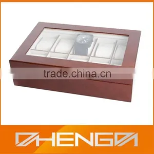 Best Sell Factory Custom Made Brown Leather Watch Storage Boxes With Pen (ZDS-F297) thumbnail-4