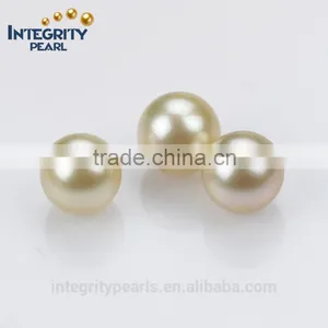 12mm AAA Big Size Real Golden Wholesale Natural South Sea Loose Pearl thumbnail-1