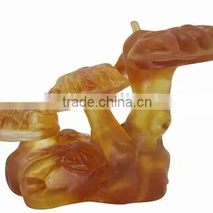 Crystal Craft--lingzhi -gyrophora-home Decoration--BJ078 thumbnail-1