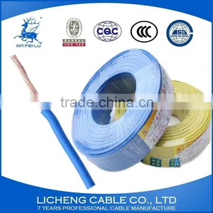 Hot Sale China Manufacturer Blue House Wiring Copper Core PVC Insulated Flexible Wire and Cable -BVR(16mm2) thumbnail-1