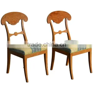 Modern Factory Price Solid Wood Fast Food Restaurant Wooden Chair Napoleon Chair thumbnail-1