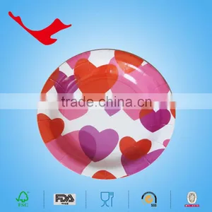 Wedding Decorations Disposable Tableware of Printed Paper Plate thumbnail-2