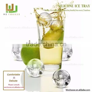 Wholesale Summer Silicone Ice Cube Tray With Great Price Bule Silicon Ice Tray With 6 X 5.5cm Ball Capacity thumbnail-5