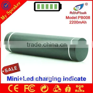 Wholesales Promotion Gift LED Charging Indicate Mobile Power Bank 2200mah thumbnail-2