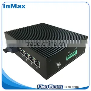 Good Price of 5 Port Full Gigabit Industrial Switch 1x1000BaseX FX Port and 4x10/100/1000BaseTx Ports Ethernet Switch I505B thumbnail-2