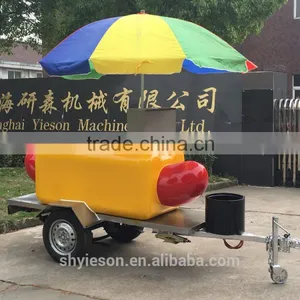 Churros Pastry Hot Dog Food Kiosk Food Trailer / China Made Coffee Cart Trailer & Truck Van Cart / Guava Salad Food Trailer thumbnail-3