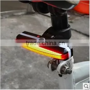 USB Rechargeable Led Bike Bicycle Laser Beam Rear Tail Light Strobe Light Lamp On Bike thumbnail-1
